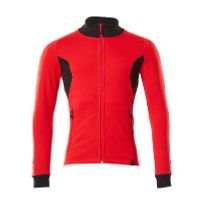 Mascot 18484-962 Sweatshirt met rits signaal rood/zwart