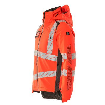 Foto van Mascot Accelerate Safe Winterjas | 19035-449 | 22218-hi-vis rood/donkerantraciet