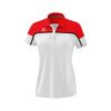 Afbeelding van Erima Change polo dames, wit/rood/zwart, 1112315