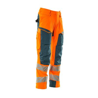 Foto van Mascot Accelerate Safe Broek met kniezakken | 19079-511 | 1444-hi-vis oranje/donkerpetrol