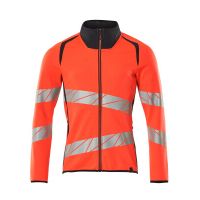 Mascot Accelerate Safe Sweatshirt met rits | 19184-781 | 22210-hi-vis rood/donkermarine