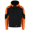 Afbeelding van Softshell Capuchon Bicolor Redefined | zwart/oranje | 406118-0998 | TRICORP WORKWEAR