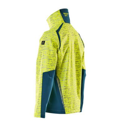 Foto van Mascot Accelerate Safe Softshell jas | 19202-291 | 1744-hi-vis geel/donkerpetrol