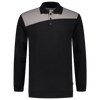 Afbeelding van Polosweater Bicolor Naden | zwart/grijs | 302004-09 | TRICORP WORKWEAR