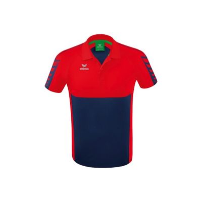 Foto van ERIMA Six Wings polo Unisex | new navy/rood | 1112205