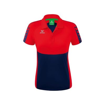 Foto van ERIMA Six Wings polo Dames | new navy/rood | 1112216