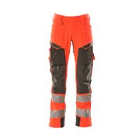 Mascot Accelerate Safe Broek met kniezakken | 19079-511 | 22218-hi-vis rood/donkerantraciet