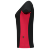 Afbeelding van T-shirt Bicolor Dames | zwart/rood | 102003-0902 | TRICORP WORKWEAR