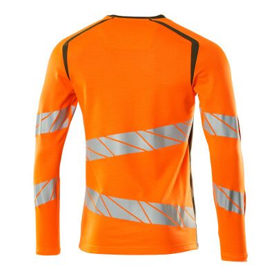 Foto van Mascot Accelerate Safe T-shirt, met lange mouwen | 19081-771 | 1433-hi-vis oranje/mosgroen