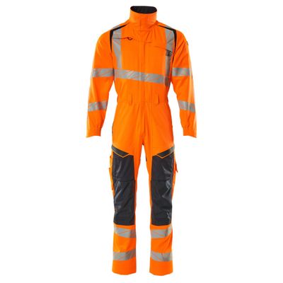 Mascot Accelerate Safe Overall met kniezakken | 19519-236 | 14010-hi-vis oranje/donkermarine Mascot Accelerate Safe Overall met kniezakken | 19519-236 | 14010-hi-vis oranje/donkermarine