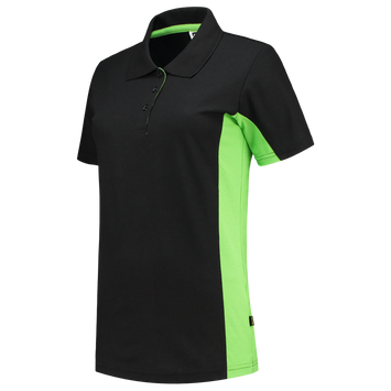 Foto van Poloshirt Bicolor Dames | zwart/limegroen | 202003-0937 | TRICORP WORKWEAR