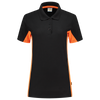 Afbeelding van Poloshirt Bicolor Dames | zwart/oranje | 202003-0998 | TRICORP WORKWEAR