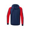 Afbeelding van ERIMA Six Wings trainingsjack met capuchon Unisex | new navy/rood | 1032209