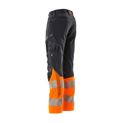 Foto van Mascot Accelerate Safe Broek met kniezakken | 19679-236 | 01014-donkermarine/hi-vis oranje