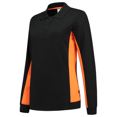 Foto van Polosweater Bicolor Dames | zwart/oranje | 302002-0998 | TRICORP WORKWEAR