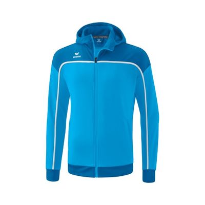 Foto van ERIMA CHANGE by erima trainingsjack met capuchon Unisex | curaçao/mykonos/wit | 1032305