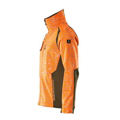 Foto van Mascot Accelerate Safe Softshell jas | 19202-291 | 1433-hi-vis oranje/mosgroen