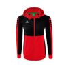 Afbeelding van ERIMA Six Wings trainingsjack met capuchon Dames | rood/zwart | 1032265