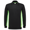 Afbeelding van Polosweater Bicolor | zwart/limegroen | 302003-0937 | TRICORP WORKWEAR