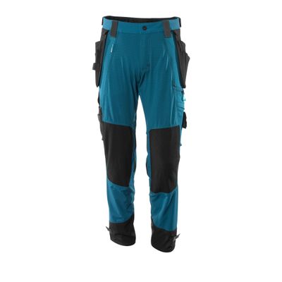 Mascot werkbroek met afneembare spijkerzakken, stretch | 17031-311 | 044-donkerpetrol Mascot werkbroek met afneembare spijkerzakken, stretch | 17031-311 | 044-donkerpetrol