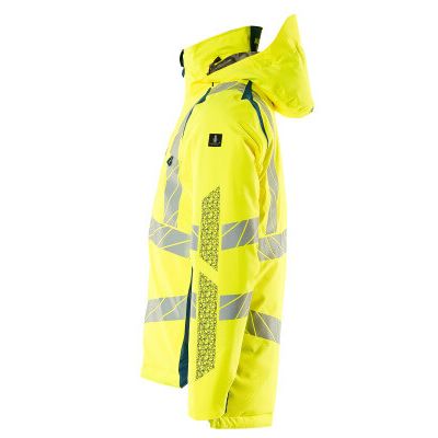 Foto van Mascot Accelerate Safe Winterjas | 19035-449 | 1744-hi-vis geel/donkerpetrol