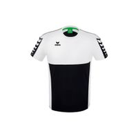 ERIMA Six Wings T-shirt Kinderen | zwart/wit | 1082214