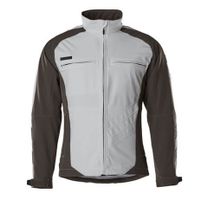 Mascot Dresden softshelljack | 12002-149 | 0618-wit/donkerantraciet