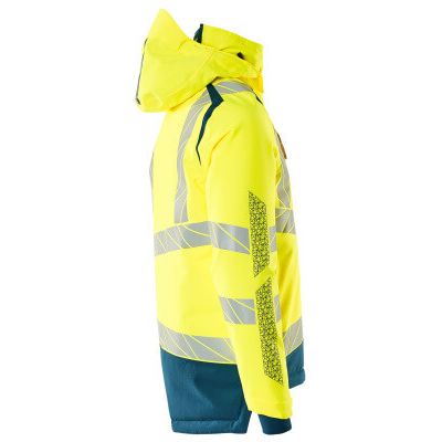 Foto van Mascot Accelerate Safe Winterjas | 19335-231 | 1744-hi-vis geel/donkerpetrol