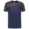 Afbeelding van T-shirt Bicolor Naden | donkermarine/donkergrijs | 102006-01018 | TRICORP WORKWEAR