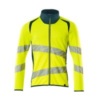 Mascot Accelerate Safe Sweatshirt met rits | 19184-781 | 1744-hi-vis geel/donkerpetrol