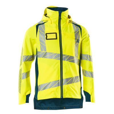 Foto van Mascot Accelerate Safe Shell jas | 19001-449 | 1744-hi-vis geel/donkerpetrol