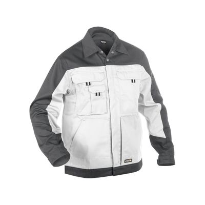 Dassy werkjack LUGANO | 300183 | wit/cementgrijs