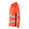 Afbeelding van Mascot Accelerate Safe Capuchontrui met rits | 19284-781 | 22210-hi-vis rood/donkermarine