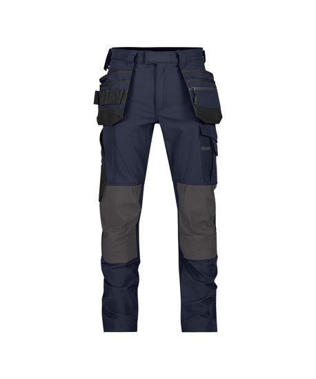 Dassy Werkbroek met stretch kniezakken spijkerzakken MATRIX 201070 nachtblauw antracietgrijs Online kopen