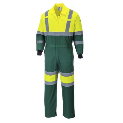 PortWest X Hi-Vis Overall Geel/Green| E052