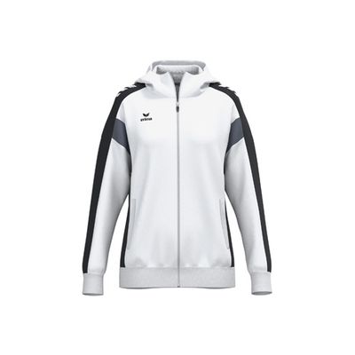 Erima Celebrate 125 trainingsjack met capuchon dames, 1032540, wit/zwart