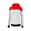 Afbeelding van Erima Change sweatshirt met capuchon dames, wit/rood/zwart, 1072315
