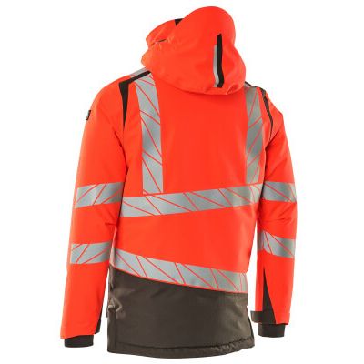 Foto van Mascot Accelerate Safe Winterjas | 19335-231 | 22218-hi-vis rood/donkerantraciet