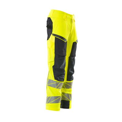 Foto van Mascot Accelerate Safe Broek met kniezakken | 19079-511 | 17010-hi-vis geel/donkermarine