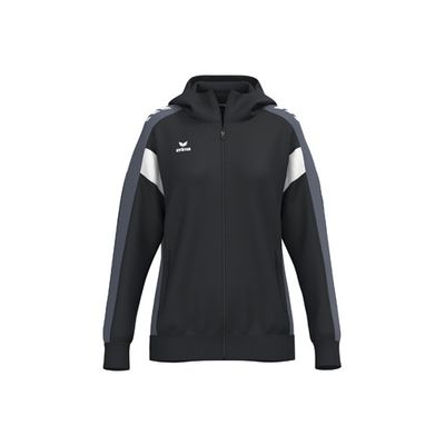 Erima Celebrate 125 trainingsjack met capuchon dames, 1032539, zwart/slategrey