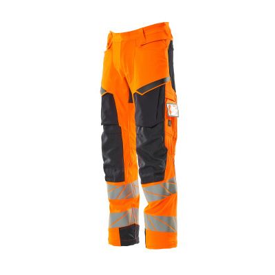 Foto van Mascot Accelerate Safe Broek met kniezakken | 19079-511 | 14010-hi-vis oranje/donkermarine