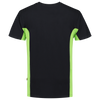 Afbeelding van T-shirt Bicolor Borstzak | zwart/limegroen | 102002-0937 | TRICORP WORKWEAR