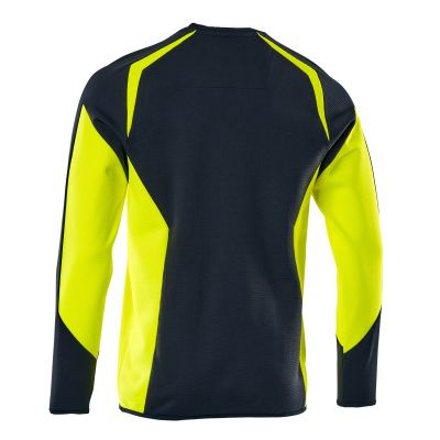 Foto van Mascot Accelerate Safe Sweatshirt | 22084-781 | 01017-donkermarine/hi-vis geel