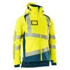 Afbeelding van Mascot Accelerate Safe Winterjas | 19335-231 | 1744-hi-vis geel/donkerpetrol