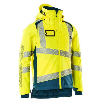 Foto van Mascot Accelerate Safe Winterjas | 19335-231 | 1744-hi-vis geel/donkerpetrol