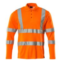 Mascot Poloshirt, lange mouwen, klasse 3 | 18283-995 | 014-hi-vis oranje