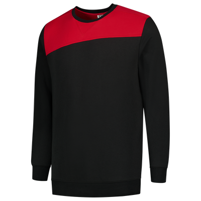 Foto van Sweater Bicolor Naden | zwart/rood | 302013-0902 | TRICORP WORKWEAR