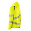 Afbeelding van Mascot Accelerate Safe Capuchontrui met rits | 19284-781 | 1744-hi-vis geel/donkerpetrol