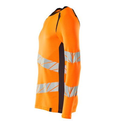 Foto van Mascot Accelerate Safe T-shirt, met lange mouwen | 19081-771 | 14010-hi-vis oranje/donkermarine