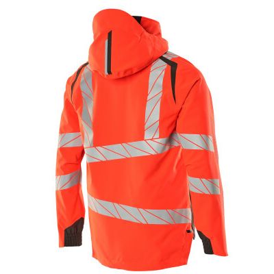 Foto van Mascot Accelerate Safe Shell jas | 19001-449 | 22218-hi-vis rood/donkerantraciet